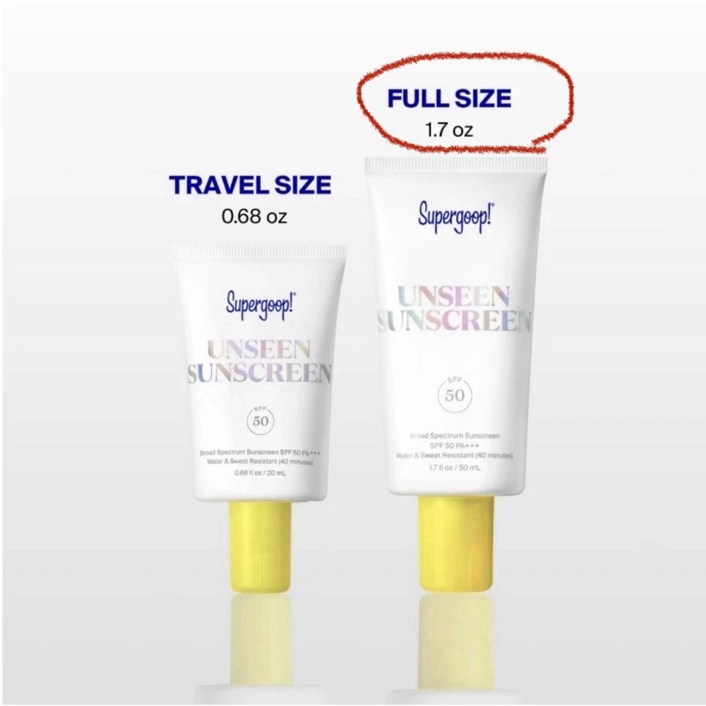 2x - Supergoop! Unseen Sunscreen SPF 50 PA+++ 1.7 Oz Exp-09/2026 NEW Sealed NWOB - Picture 6 of 6